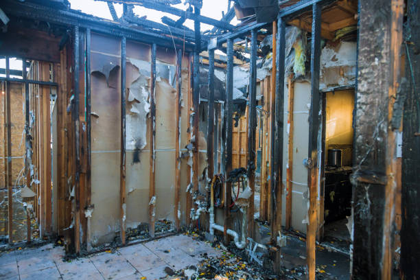 Professional Emergency Fire Cleanup technician working in Neshanic Station, NJ